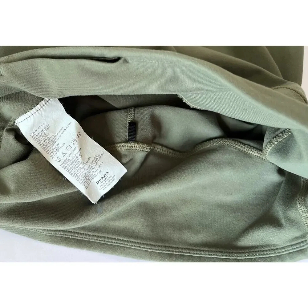 Prana Womens Size Small Pillar Leggings 7/8 Yoga Green Full Length Mid Rise - Picture 4 of 5